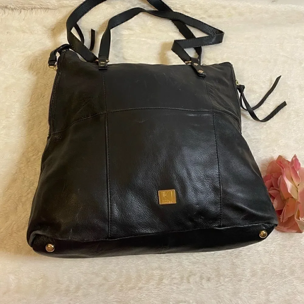 🛍️Kooba GK1206/08 Everette leather tote Bags black